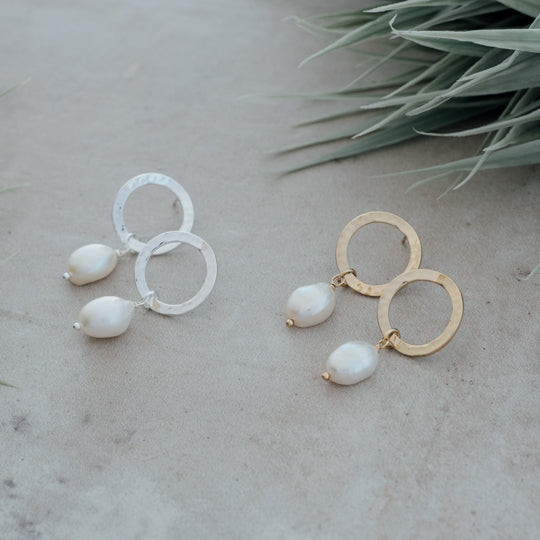 Julina Earrings- Fresh Pearls