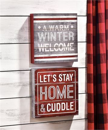 Xmas Signs - Let's stay home