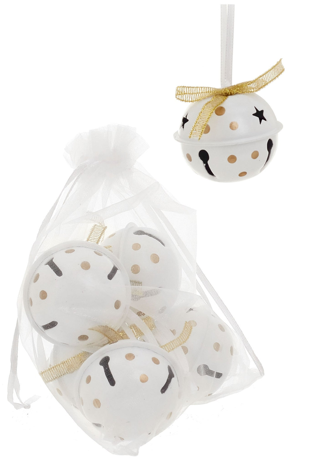 Christmas - Bells - White and Gold