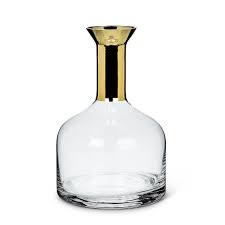 Carafe with Metallic Top (Gold)