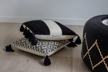 Load image into Gallery viewer, Pillow- Diamond Pattern with Tassels
